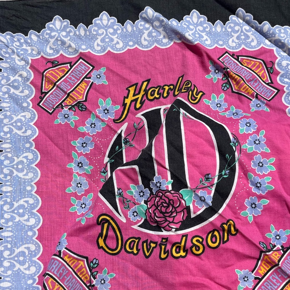 Vintage Harley Davidson Bandanna - Picture 4 of 4